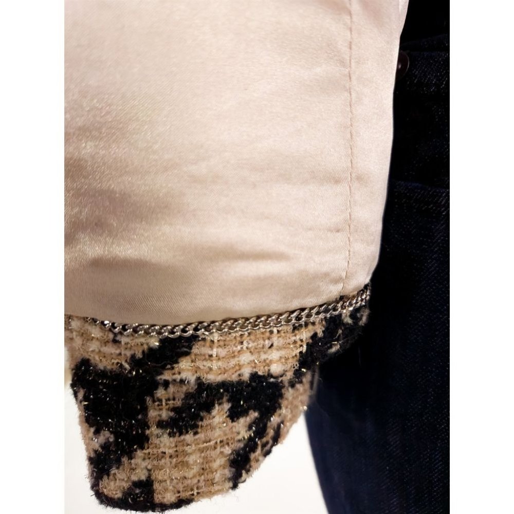 Vintage CHANEL FR 38 US 4 6 Wool Mix Tweed Houndstooth Jacket P61932V47065 - Picture 11 of 11